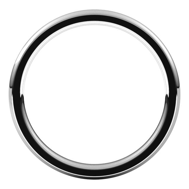 Sterling Silver 2 mm Comfort Fit Edge Band Size 7