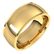 14k Yellow 8 Mm Comfort Fit Edge Band Size 6