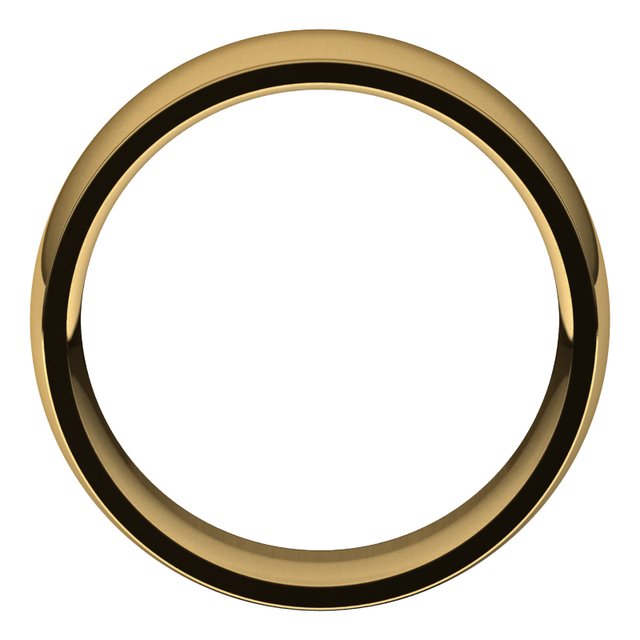 14k Yellow 8 Mm Comfort Fit Edge Band Size 6