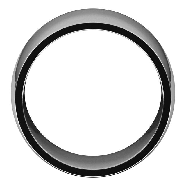 Sterling Silver 12 mm Half Round Comfort Fit Light Band Size 11
