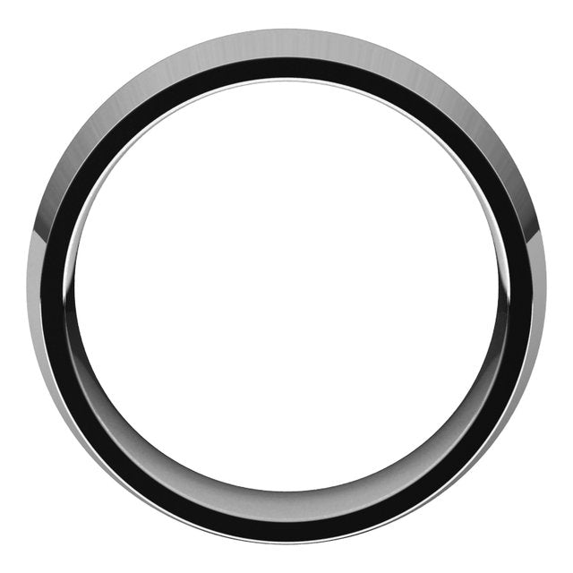 14k White 8 Mm Knife Edge Comfort Fit Band Size 11.5