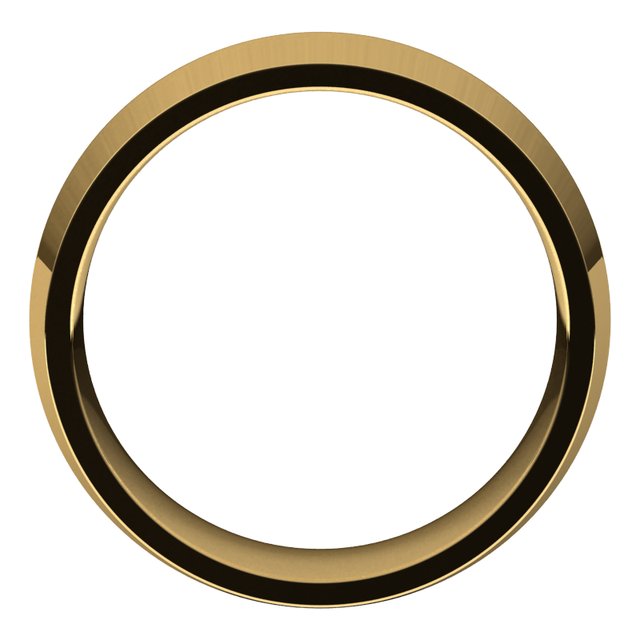 14k Yellow 8 Mm Knife Edge Comfort Fit Band Size 10