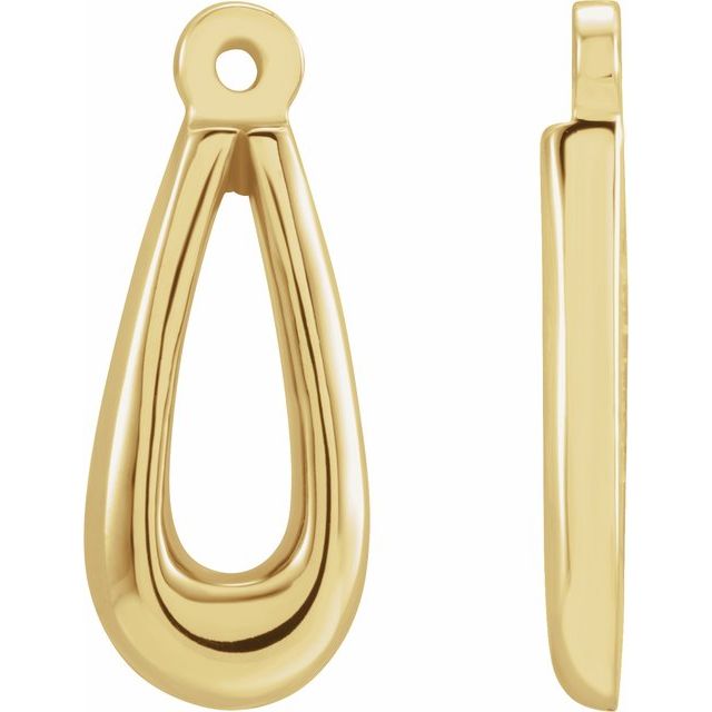 14k Yellow Earring Jackets