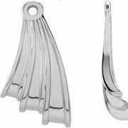 14k White Freeform Earring Jackets