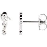 Sterling Silver Seahorse Earrings