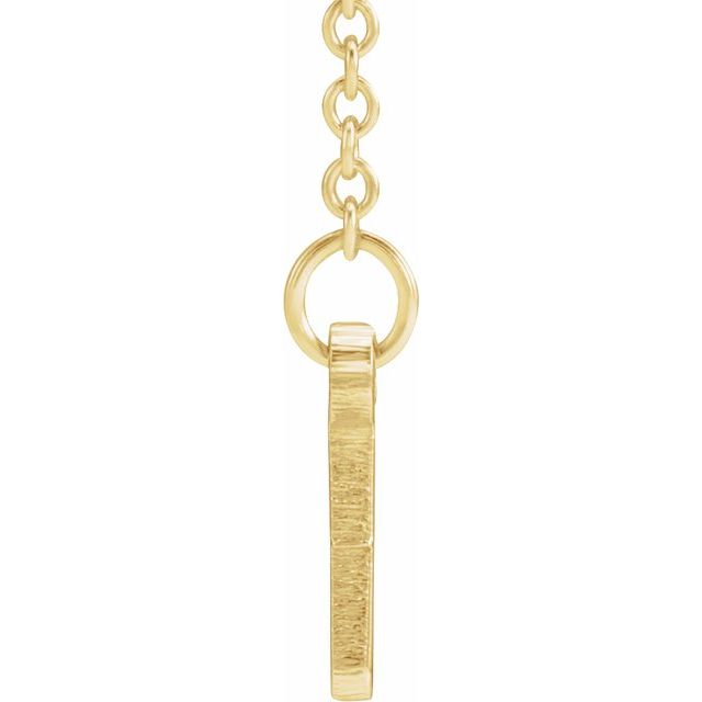 18k Yellow Vermeil Be Posh® Engravable Bar 19 1/2' Necklace