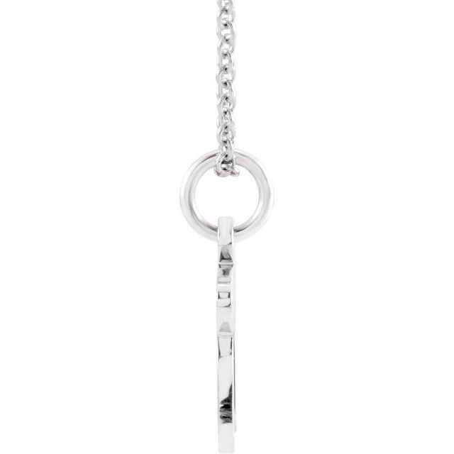 14K White Chai 16-18' Necklace