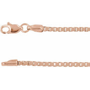 14K Rose 1.82 mm Box 16' Chain