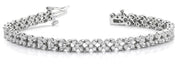 5 Stone Cluster Link Bracelet