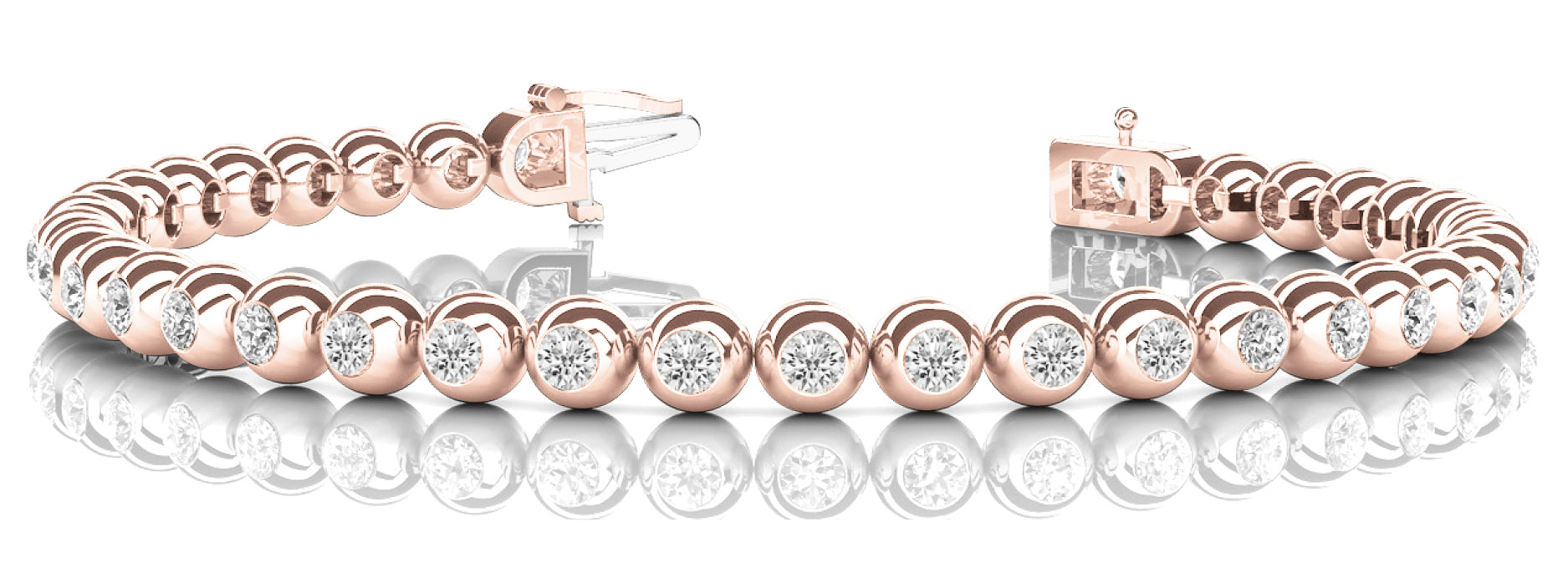 Bracelet In Line Bezel Set