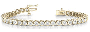 Bezel Set In Line Tennis Bracelet