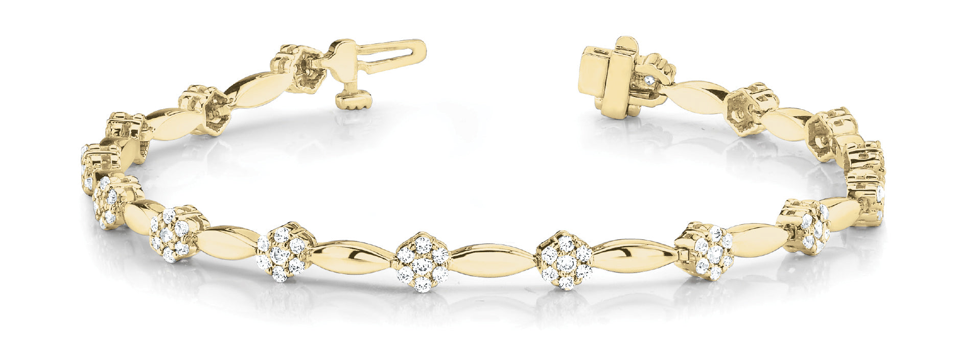 Cluster/solid Mq Link Bracelet