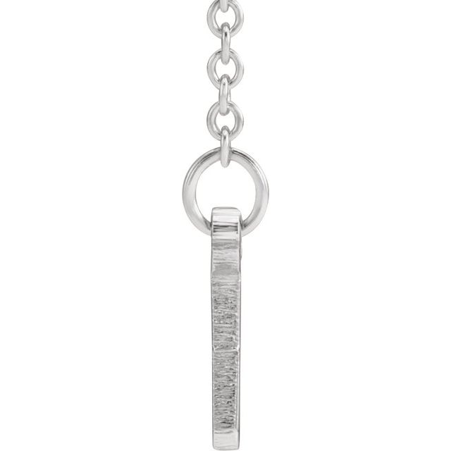 Sterling Silver Be Posh® Engravable Bar 18' Necklace