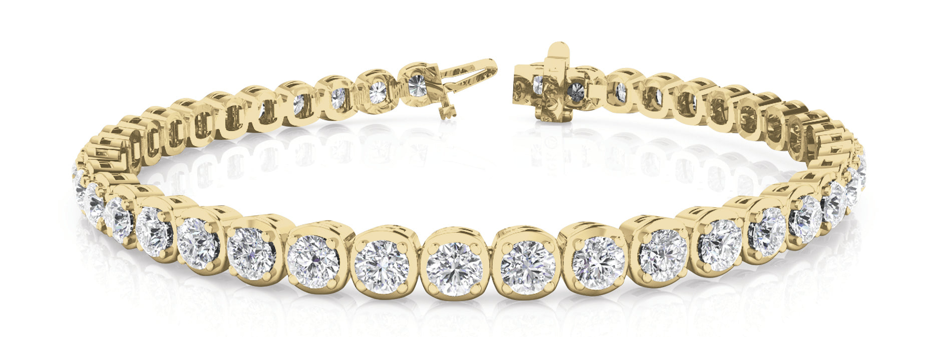 4prong  Cu Underbez Tennis Bracelet