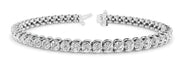 2 Prong Inline Wire Tennis Bracelet