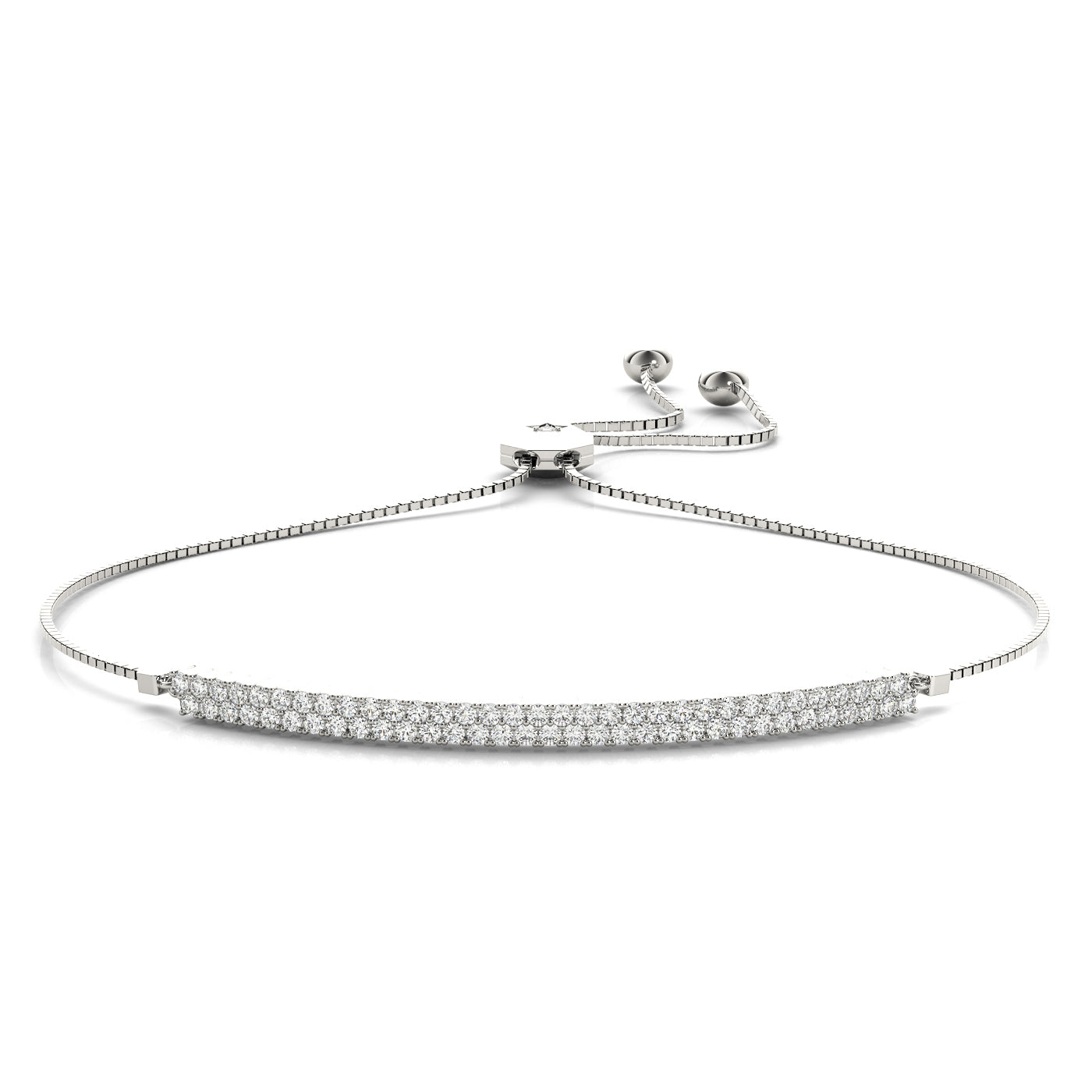 2 Row Adjustable Bracelet