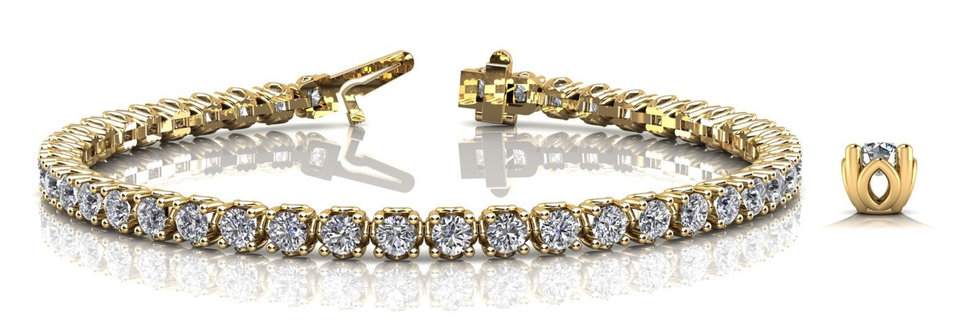 4 Prong Inline Bracelet