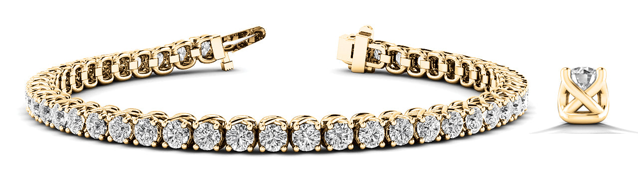 4 Prong Inline Bracelet