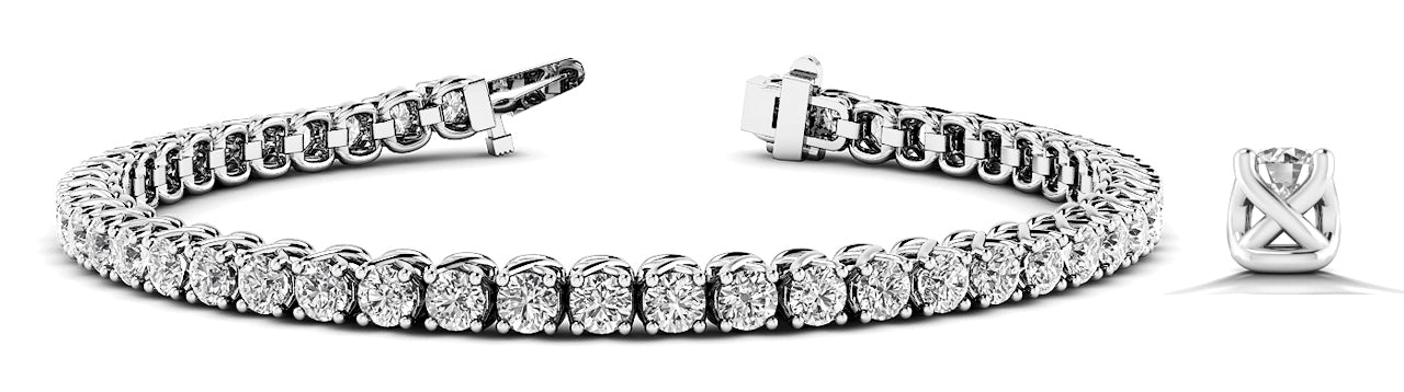 4 Prong Inline Bracelet