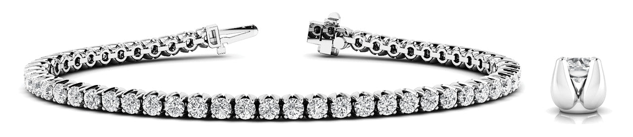 4 Prong Inline Bracelet