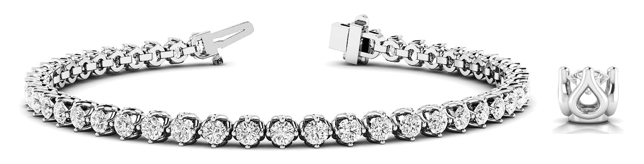 4 Prong Inline Bracelet