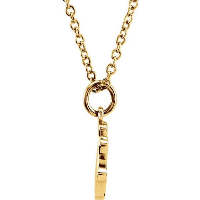 18k Yellow Vermeil Tiny Posh® Crown 16-18' Necklace