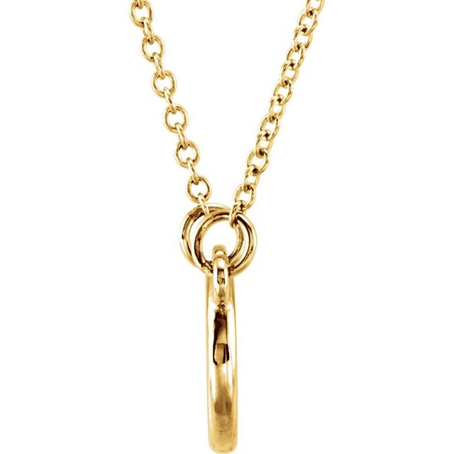 18k Yellow Vermeil Tiny Posh® Circle 16-18' Necklace
