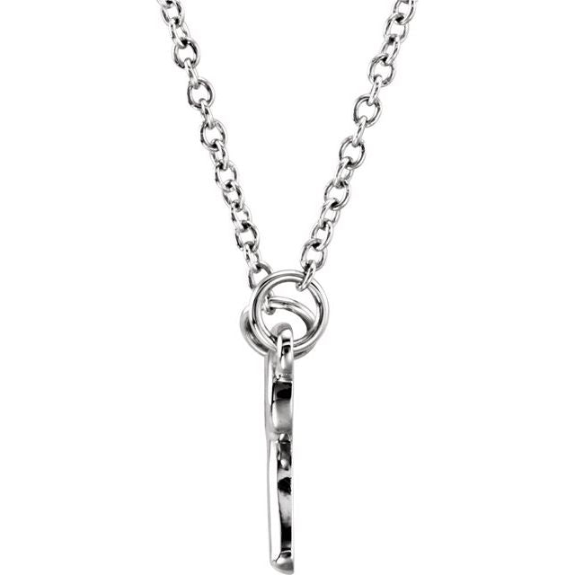 Sterling Silver Tiny Posh® Knotted Bow 16-18' Necklace