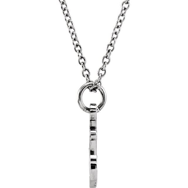 Sterling Silver Tiny Posh® Petite Anchor 16-18' Necklace