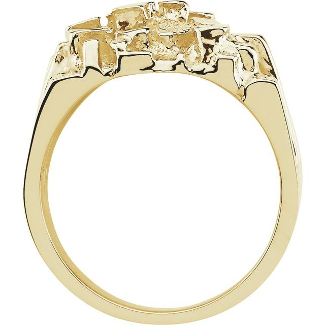 14K Yellow Nugget Ring