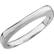 14k White Stackable Ring
