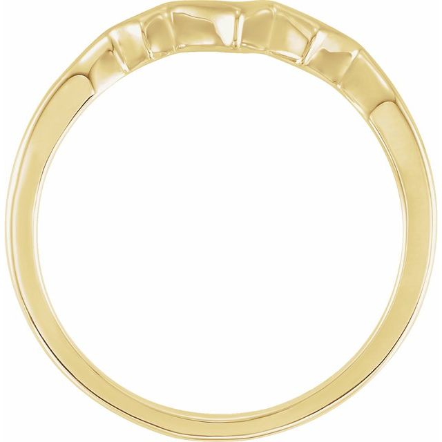 14K Yellow Heartbeat Ring