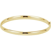 14K Yellow 4.7 mm Hinged Bangle 7' Bracelet