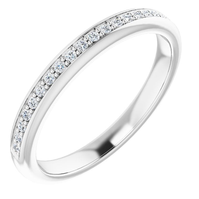 14k White 1/8 Ctw Natural Diamond