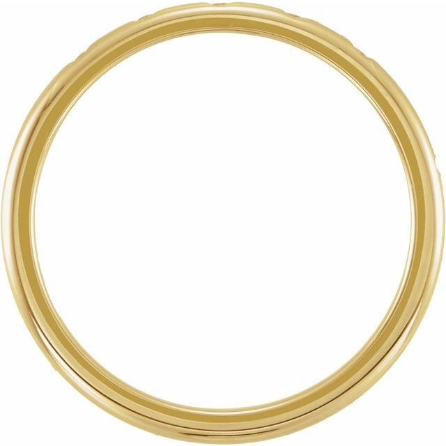 14K Yellow .02 CTW Natural Diamond  Band Size 7