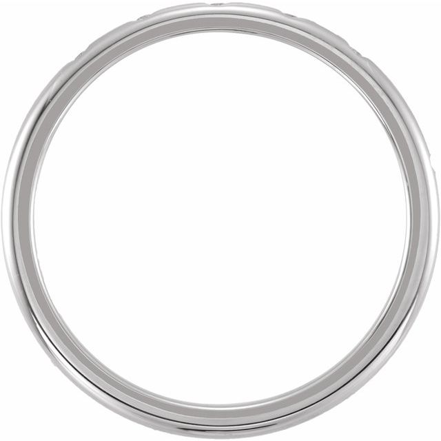 14K White .02 CTW Natural Diamond Band Size 6