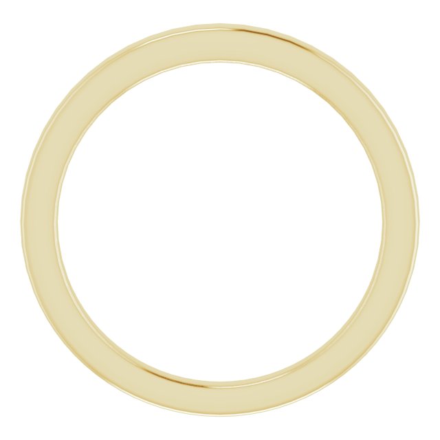 18k Yellow Band For 6 Mm Round Ring