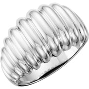 14k White Design Ring