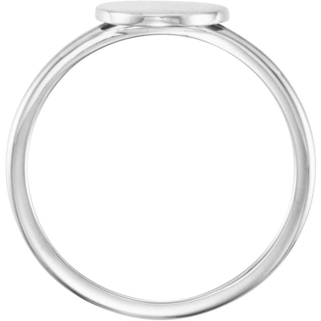 Continuum Sterling Silver Be Posh® Engravable Signet Ring