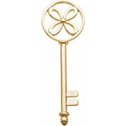 14K Yellow Key Pendant