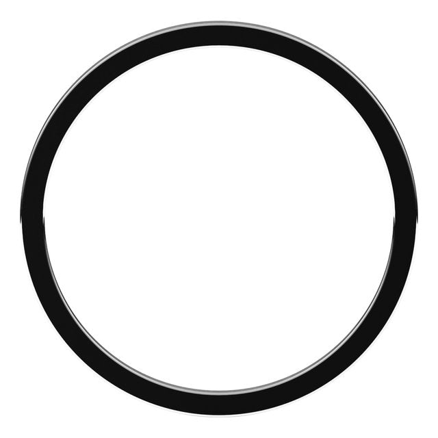 14k White 1 Mm Flat Band Size 6.5
