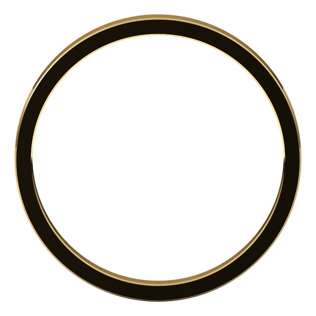 14k Yellow 2 Mm Flat Band Size 8.5