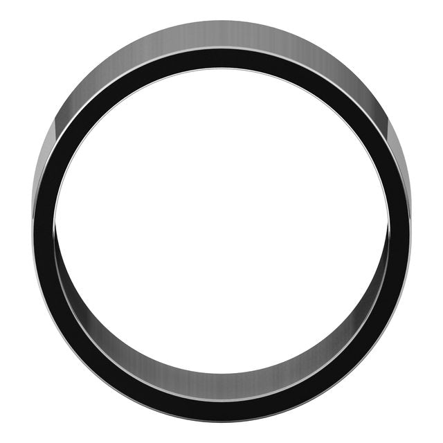Sterling Silver 10 Mm Flat Band Size 7