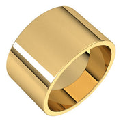 14K Yellow 12 mm Flat Band Size 9