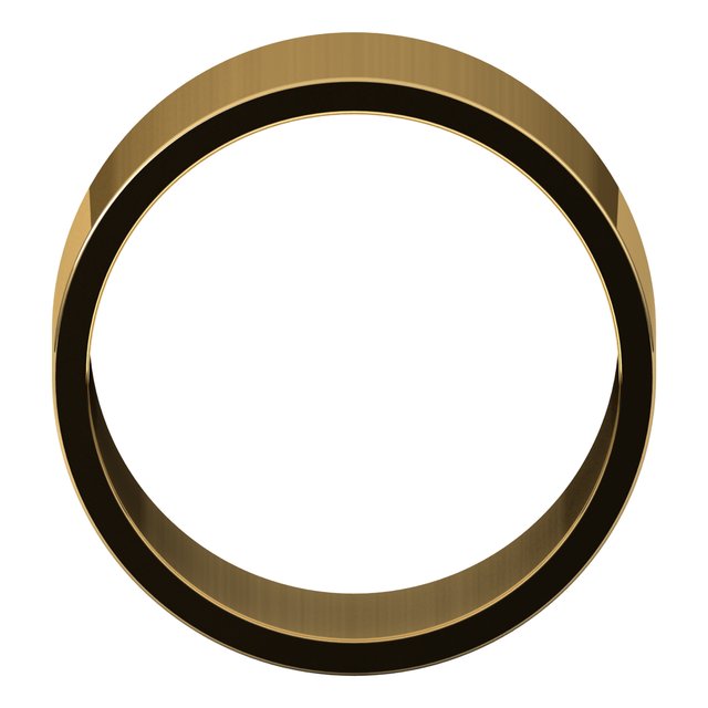 18k Yellow 11 Mm Flat Band Size 7