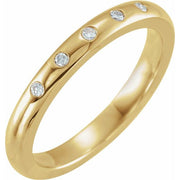 14K Yellow .07 CTW Natural Diamond Anniversary Band