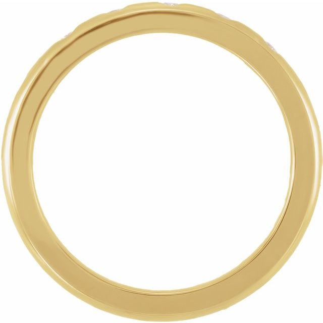 14K Yellow .07 CTW Natural Diamond Anniversary Band