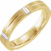 14k Yellow 5/8 Ctw Natural Diamond Band Size 7