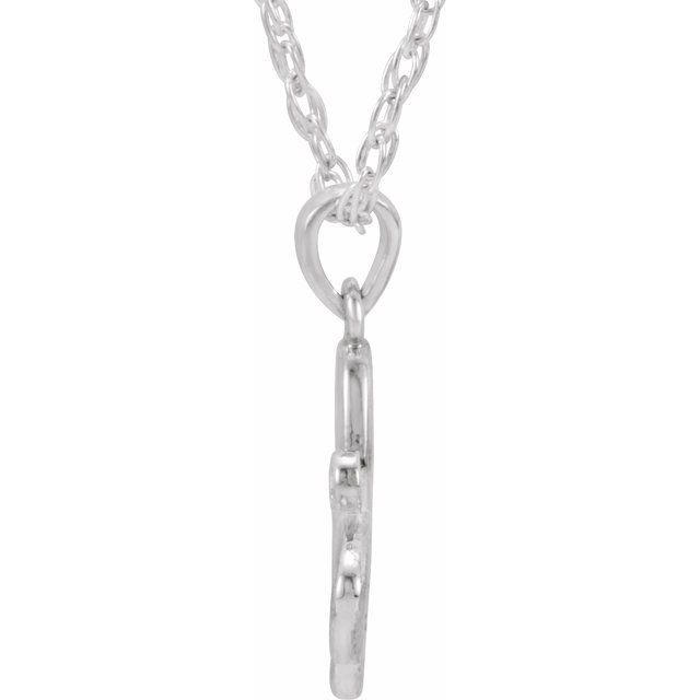 Sterling Silver 2 mm Natural Amethyst Butterfly 18' Necklace