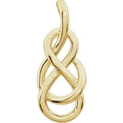 14k Yellow Teardrop Knot Pendant